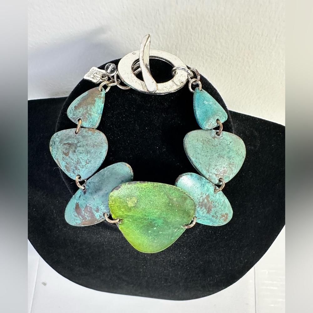 Green and Silver Women's Bracelet